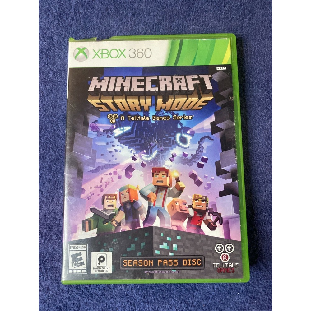 Minecraft Story Mode Season Pass Disc Xbox 360 2015 Disc and Case Tested